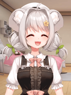 This is the Avatar Image for the Yuuka Bear (VTuber) AI Voice and Text to Speech Generator